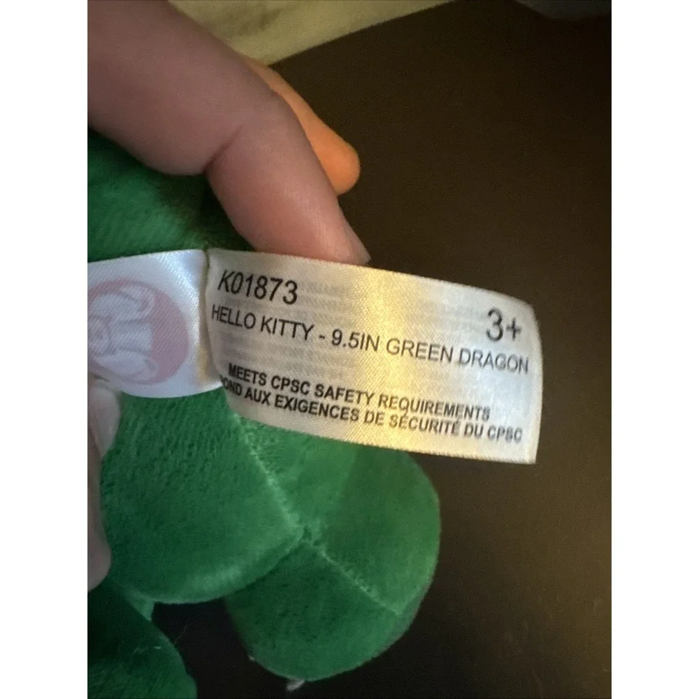 Hello Kitty Green Dragon Dinosaur Plush Stuffed Animal Fiesta Sanrio 9.5